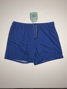Peter Millar Swim Trunks With Coozie - Geometric Floral Print – XXL
